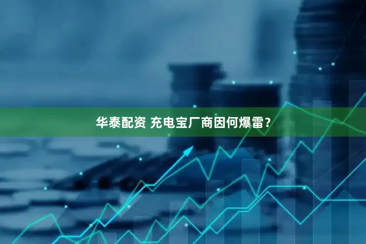 华泰配资 充电宝厂商因何爆雷？